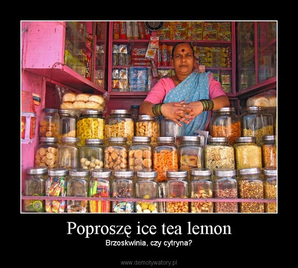 Poproszę ice tea lemon