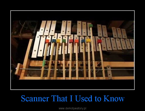 Scanner That I Used to Know –  