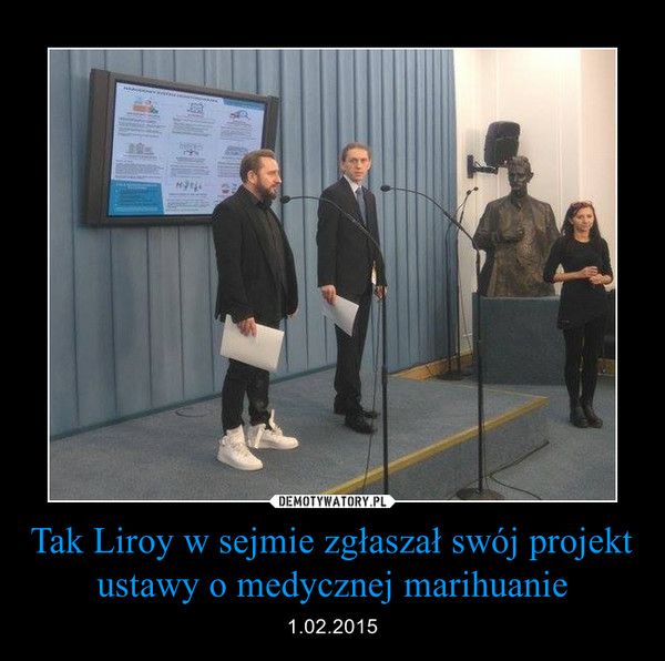 Tak Liroy w sejmie zgłaszał swój projekt ustawy o medycznej marihuanie