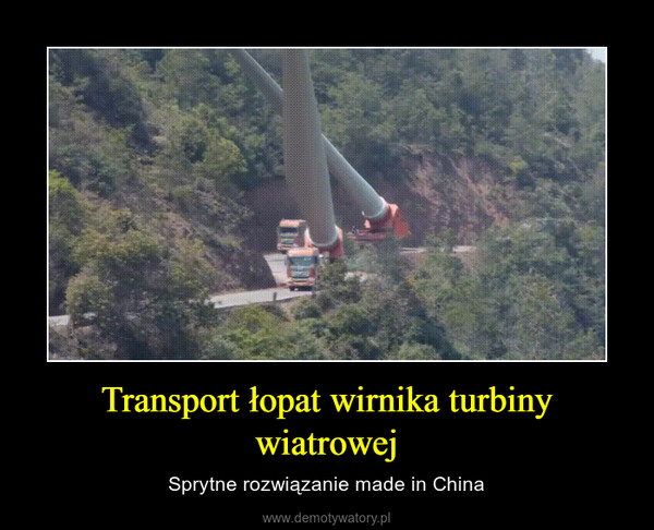 Transport łopat wirnika turbiny wiatrowej – Sprytne rozwiązanie made in China 