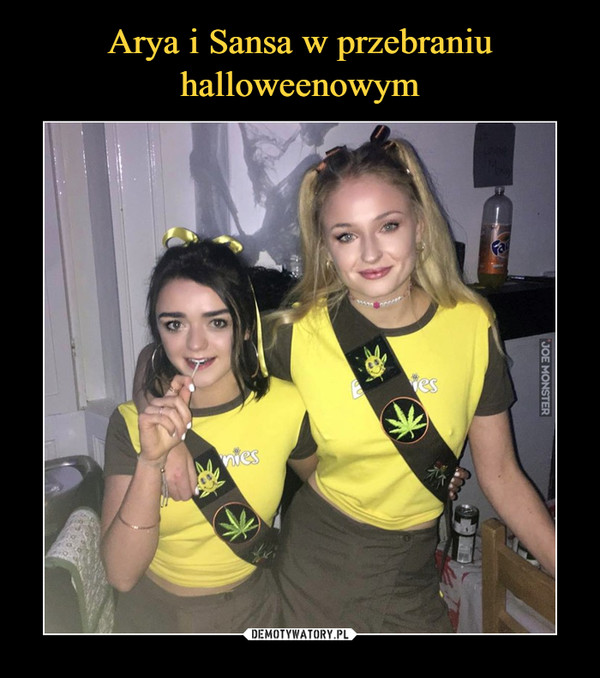 Arya i Sansa w przebraniu
halloweenowym