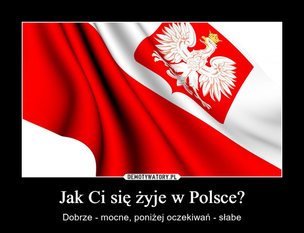 Jak Ci się żyje w Polsce?