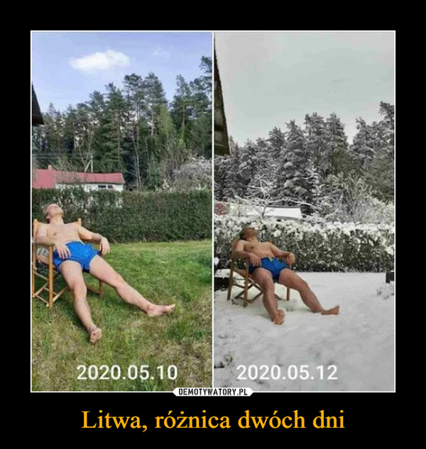 Litwa, różnica dwóch dni