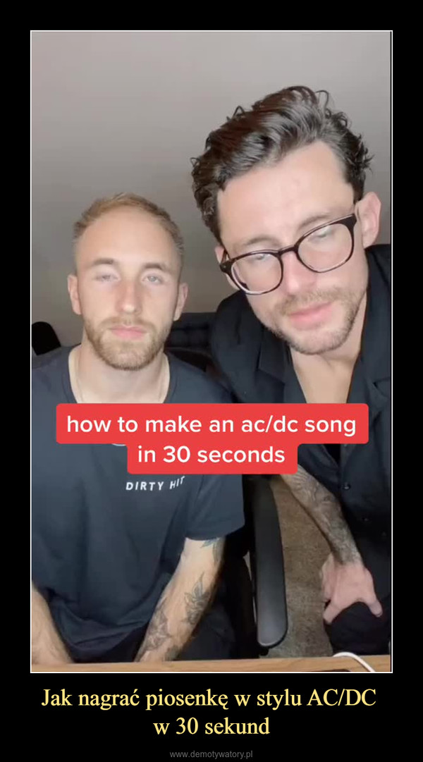 Jak nagrać piosenkę w stylu AC/DC w 30 sekund –  