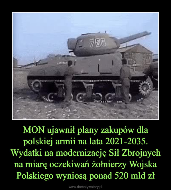 MON ujawnił plany zakupów dla polskiej armii na lata 2021-2035. Wydatki na modernizację Sił Zbrojnych na miarę oczekiwań żołnierzy Wojska Polskiego wyniosą ponad 520 mld zł –  