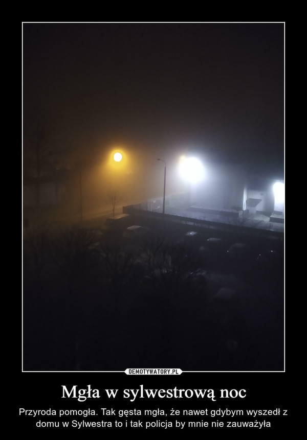 Mgła w sylwestrową noc