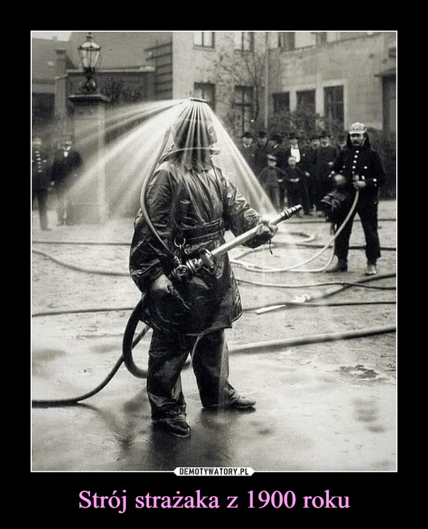 Strój strażaka z 1900 roku