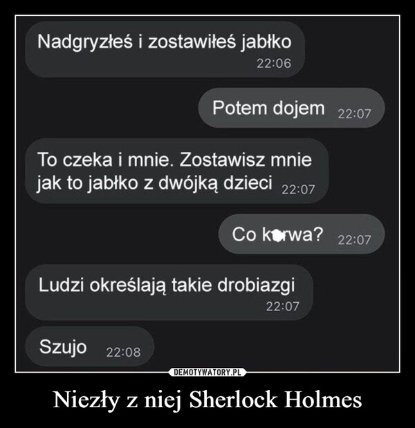 Niezły z niej Sherlock Holmes