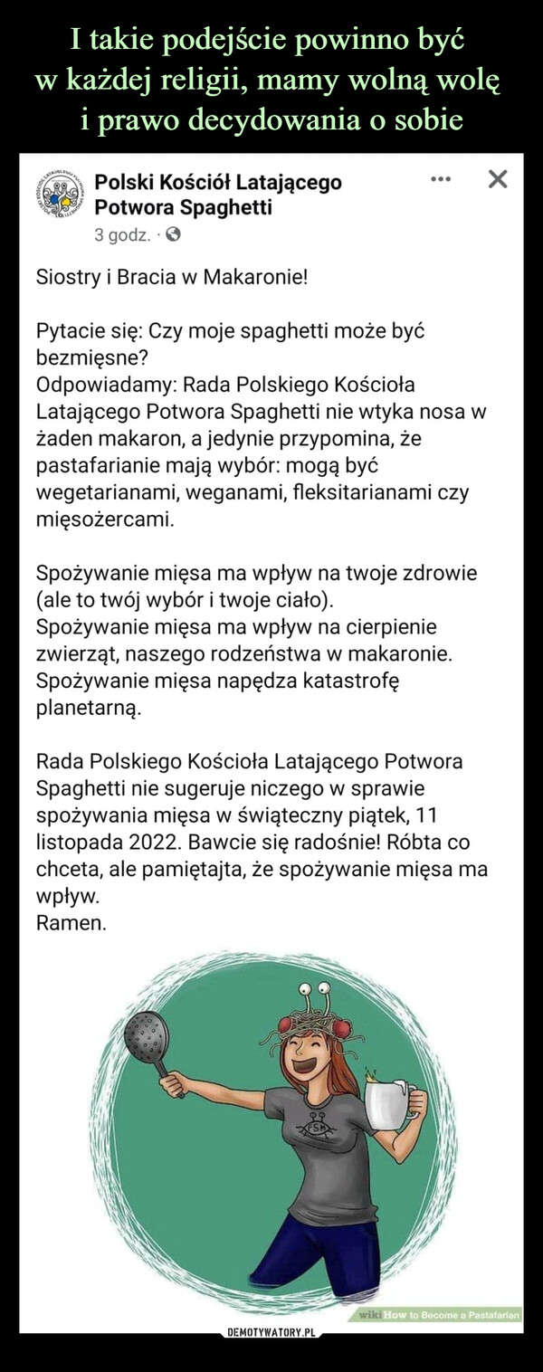  –  Polski Kościół Latającego Potwora Spaghetti