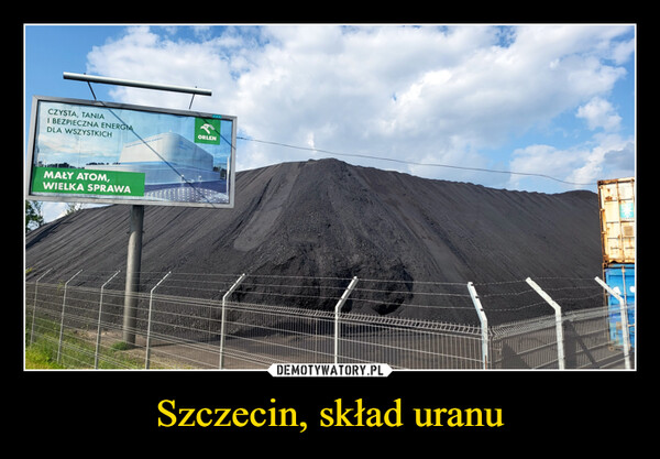 Szczecin, skład uranu