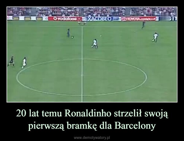20 lat temu Ronaldinho strzelił swoją pierwszą bramkę dla Barcelony –  OvodafoneRACOBEO=& KOTAGONOLLA-