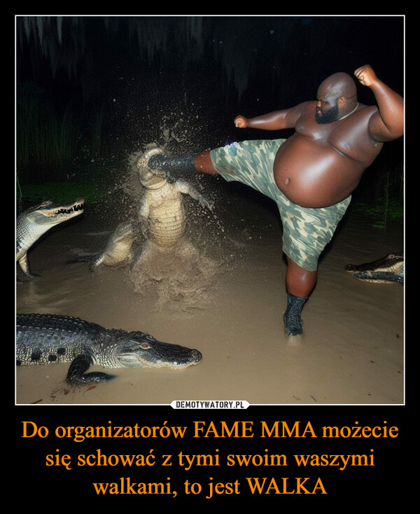 Do organizatorów FAME MMA możecie się schować z tymi swoim waszymi walkami, to jest WALKA –  