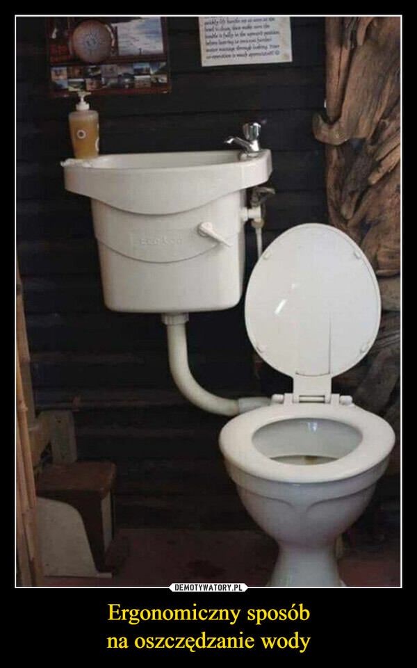 Ergonomiczny sposóbna oszczędzanie wody –  